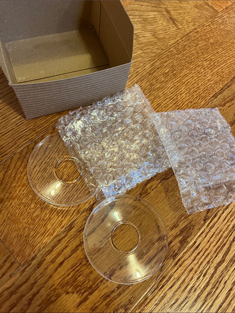 Clear Glass Candle Collar Set (2-Pack)